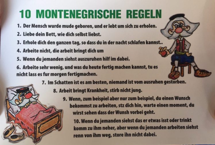 Montenegrische Regeln